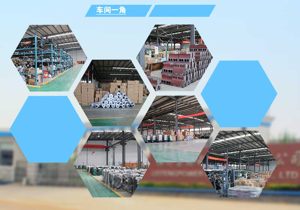 亞冠柴油發(fā)電機組廠家車間一角